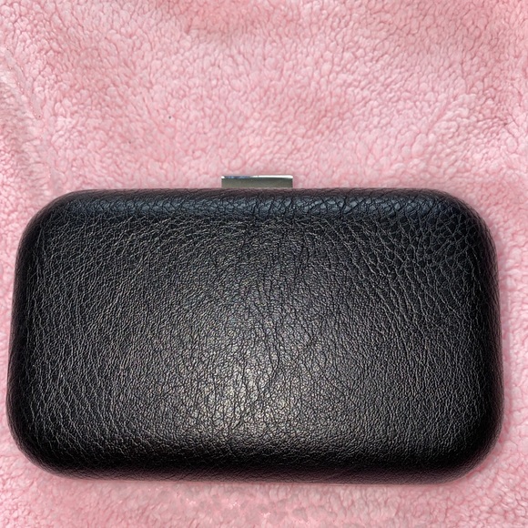 Aldo Black Leather Hand Purse - Picture 2 of 6